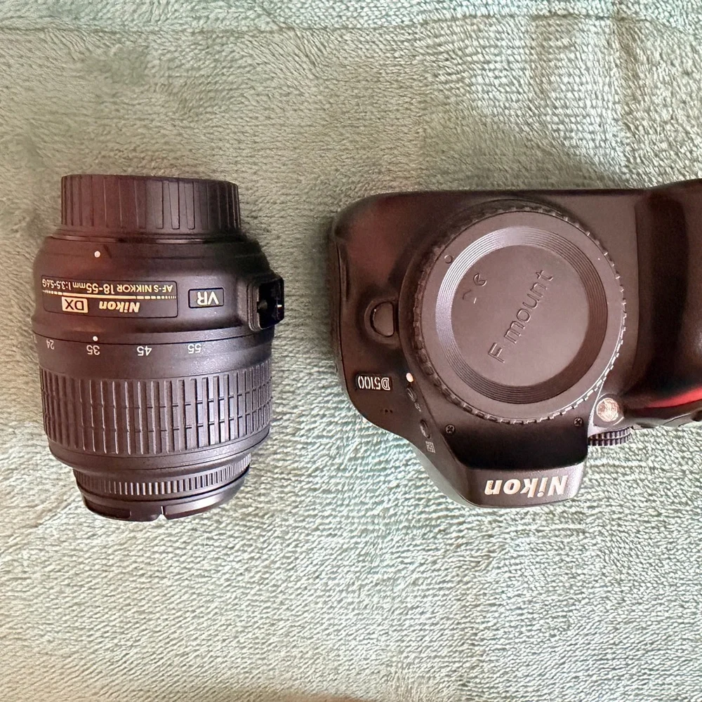 Nikon Black and Red DSLR Camera Body